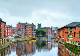 Lais Puzzle - Blick auf Leeds mit dem Fluss Aire in England - 1.000 Teile