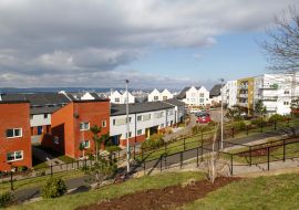 Lais Puzzle - Moderne Reihenhäuser in Penarth, einem Vorort von Cardiff - Vereinigtes Königreich - 1.000 Teile