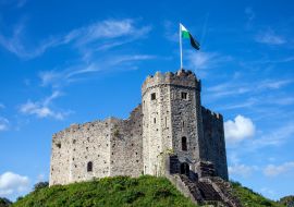 Lais Puzzle - Cardiff Castle Wales UK in der Castle Street ist eine normannische Festung aus dem 12. - 1.000 Teile