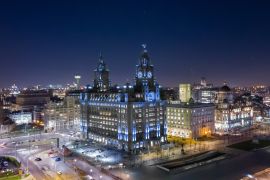 Lais Puzzle - Luftaufnahme mit Blick zurück in Richtung Liverpool - 2.000 Teile