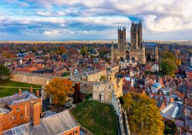 Lais Puzzle - Blick auf die Kathedrale von Lincoln von der Burg aus, England - 1.000 Teile