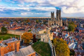 Lais Puzzle - Blick auf die Kathedrale von Lincoln von der Burg aus, England - 2.000 Teile
