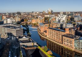 Lais Puzzle - Skyline des Stadtzentrums von Leeds Dock und Grundstücke am Wasser - 1.000 Teile