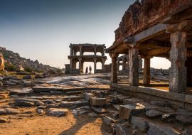 Lais Puzzle - Ruinen der alten Zivilisation des Vijayanagara-Reiches in Hampi, Karnataka, Indien - 1.000 Teile