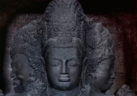 Lais Puzzle - Trimurti in den Elephanta-Höhlen bei Mumbai, Maharashtra, Indien - 1.000 Teile