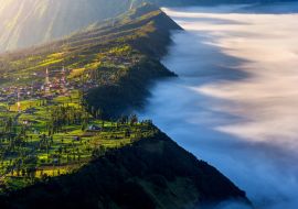 Lais Puzzle - Cemoro lawang Dorf am Morgen im Bromo tengger semeru Nationalpark, Ost-Java, Indonesien - 1.000 Teile