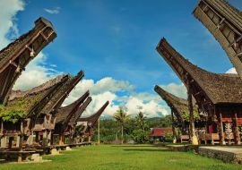 Lais Puzzle - Tongkonan traditionellen alten Häusern in Buntu Pune Dorf. Tana Toraja, Sulawesi. Indonesien - 1.000 Teile