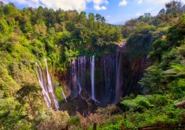 Lais Puzzle - Luftaufnahme des tropischen Regenwaldes Coban Sewu Wasserfall in Ost-Java, Indonesien - 1.000 Teile
