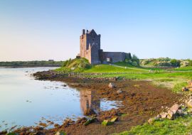 Lais Puzzle - Burg Dunguaire bei Sonnenuntergang, Co. Galway, Irland - 1.000 Teile