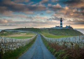 Lais Puzzle - Alte irische Landstraße, die zum Leuchtturm am Old Head of Kinsale Golf Course führt - 1.000 Teile