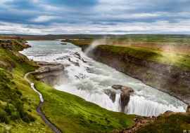 Lais Puzzle - schöner Wasserfall Gullfoss, berühmte Sehenswürdigkeit in Island - 1.000 Teile