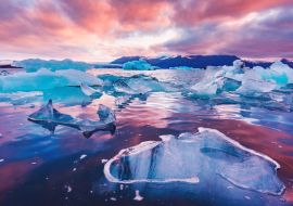 Lais Puzzle - Eisberge in der Gletscherlagune Jokulsarlon. Vatnajokull-Nationalpark, Südost-Island, Europa. Landschaftsfotografie - 1.000 Teile