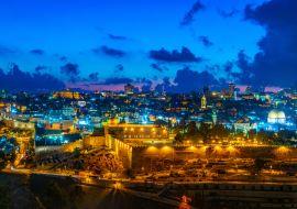 Lais Puzzle - Sonnenuntergangssicht auf Jerusalem vom Olivenberg aus, Israel - 1.000 Teile