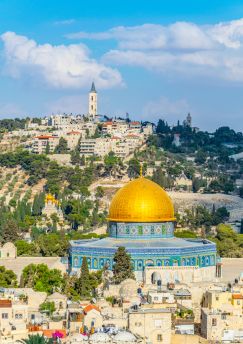 Lais Puzzle - Jerusalem überragt von der goldenen Kuppel des Felsendoms, Israel - 1.000 Teile