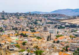 Lais Puzzle - Stadtbild von Nazareth mit Basilika der Verkündigung, Israel - 1.000 Teile