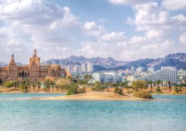 Lais Puzzle - Stadtbild von Eilat mit Blick hinter die Friedenslagune, Israel - 1.000 Teile