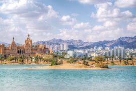 Lais Puzzle - Stadtbild von Eilat mit Blick hinter die Friedenslagune, Israel - 2.000 Teile