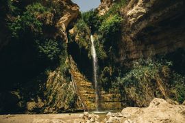 Lais Puzzle - David-Wasserfall Ein Gedi ist eine Oase und ein Naturschutzgebiet in Israel, westlich des Toten Meeres, in der Nähe von Masada und den Qumran-Höhlen gelegen - 2.000 Teile