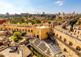Lais Puzzle - Panoramablick auf das Stadtzentrum von Jerusalem mit dem Mamilla-Viertel von der Altstadt aus gesehen in Israel - 1.000 Teile