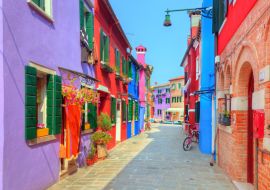 Lais Puzzle - Bunte Häuser auf der Insel Burano, in der Nähe von Venedig, Italien - 1.000 Teile