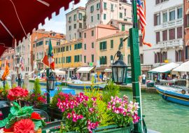 Lais Puzzle - Straßencafé im Canal Grande in Venedig, Italien - 1.000 Teile