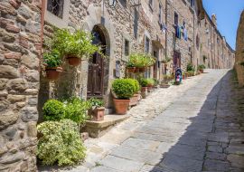 Lais Puzzle - Schöne Straße von Cortona, Toskana - 1.000 Teile