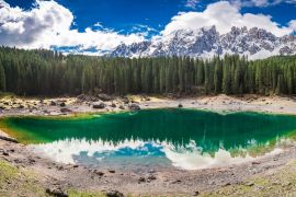 Lais Puzzle - Atemberaubender Blick auf den Karersee in den Dolomiten - 2.000 Teile