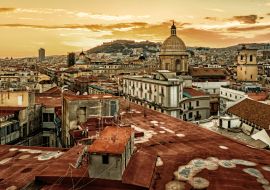 Lais Puzzle - Atemberaubende Aussicht auf Neapel in Italien bei Sonnenuntergang - 1.000 Teile