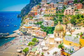 Lais Puzzle - Blick auf Positano Stadt und Strand - berühmter alter italienischer Urlaubsort im Sommer - 2.000 Teile