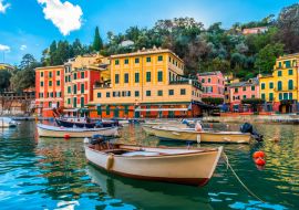 Lais Puzzle - Blick auf den Hafen mit angedockten Booten, Portofino, Ligurien - 1.000 Teile