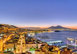 Lais Puzzle - Neapel in Italien mit dem Vesuv vor Sonnenaufgang - 1.000 Teile