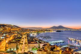 Lais Puzzle - Neapel in Italien mit dem Vesuv vor Sonnenaufgang - 2.000 Teile