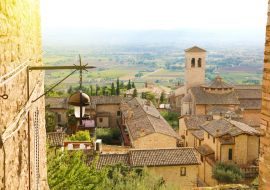 Lais Puzzle - Erstaunlicher Blick von der mittelalterlichen italienischen Stadt Assisi, Umbrien - 1.000 Teile