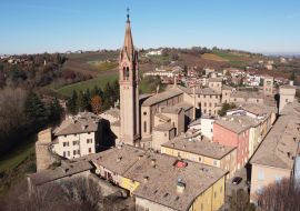 Lais Puzzle - Panorama-Luftaufnahme des mittelalterlichen Dorfes Castelvetro, Modena in der Emilia Romagna - 1.000 Teile
