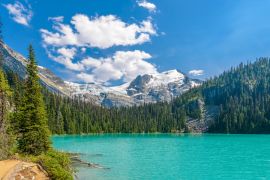 Lais Puzzle - Majestätischer Bergsee in Kanada. Blick auf den Upper Joffre Lake Trail - 2.000 Teile