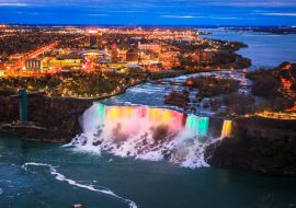 Lais Puzzle - Vogelperspektive auf die Niagarafälle in Kanada und Amerika bei Sonnenuntergang - 1.000 Teile