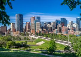 Lais Puzzle - Die Skyline von Calgary an einem schönen sonnigen Tag - 1.000 Teile