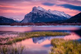 Lais Puzzle - Abendlicht an den Vermillion Lakes und am Mount Rundle im Banff National Park, Kanada - 2.000 Teile