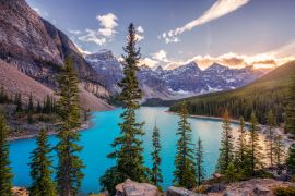Lais Puzzle - Herbstsonnenuntergang am Lake Moraine im Banff-Nationalpark - 2.000 Teile