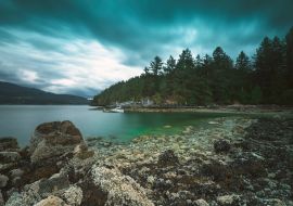 Lais Puzzle - Pazifische Nordwestlandschaften Leuchtturm Stürme Bowen Island BC Kanada - 1.000 Teile