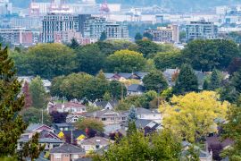 Lais Puzzle - Luftaufnahme von Wohn- und Geschäftsvierteln in Vancouver, Kanada im Herbst/Herbst - 2.000 Teile