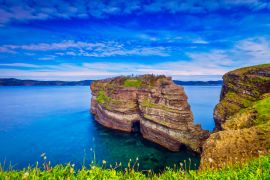 Lais Puzzle - Blick auf die Klippe und den Felsen am Bell Island Light House, Neufundland, Kanada - 2.000 Teile