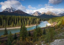 Lais Puzzle - Rocky Mountains an einem Herbsttag Jasper National Park in den kanadischen Rockies. Alberta Kanada Landschaft im Jasper-Nationalpark - 1.000 Teile