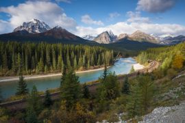 Lais Puzzle - Rocky Mountains an einem Herbsttag Jasper National Park in den kanadischen Rockies. Alberta Kanada Landschaft im Jasper-Nationalpark - 2.000 Teile