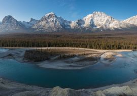Lais Puzzle - Rocky Mountains an einem Herbsttag Jasper National Park in den kanadischen Rocky Mountains. Alberta Kanada Landschaft im Jasper-Nationalpark - 1.000 Teile