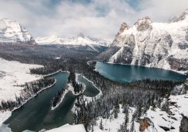 Lais Puzzle - Landschaft des Opabin-Plateaus mit dem O'Hara-See im Yoho-Nationalpark bei schwerem Sturm - 1.000 Teile