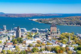 Lais Puzzle - Quebec City, Panorama der Stadt, mit dem Chateau Frontenac und dem Fluss Saint-Laurent - 2.000 Teile