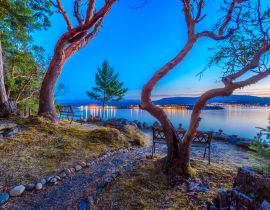 Lais Puzzle - Ruhiger Sonnenuntergang und Abendbeleuchtung der schönen Stadt Nanaimo am Pazifik in Vancouver, Kanada - 40, 100, 200, 500, 1.000 & 2.000 Teile