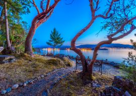 Lais Puzzle - Ruhiger Sonnenuntergang und Abendbeleuchtung der schönen Stadt Nanaimo am Pazifik in Vancouver, Kanada - 1.000 Teile