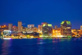 Lais Puzzle - Skyline von Halifax City bei Nacht von der Dartmouth Waterfront, Nova Scotia NS, Kanada - 2.000 Teile